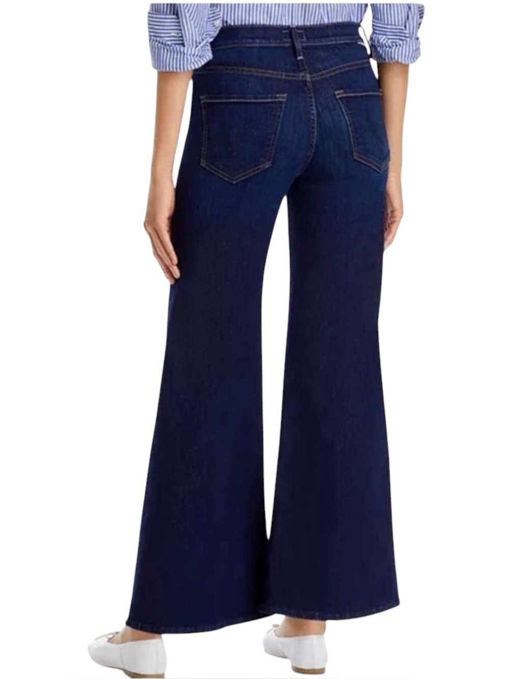 MOTHER Jeans Tomcat Roller Off Limits Dark Indigo Blue Wide Leg Size 29 - Picture 14 of 15